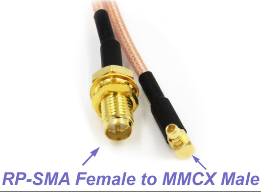 RP-SMA Female Antenna Connector to MMCX Pigtail