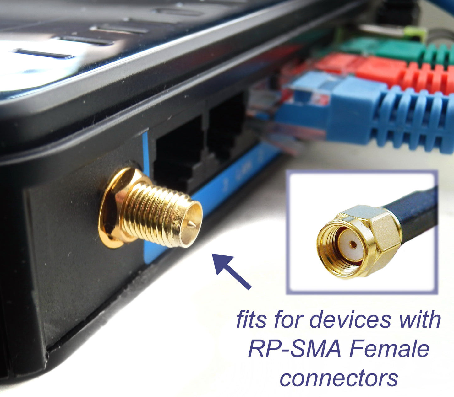 Dual Band Wi-Fi 9dbi Gain Extension Long Range Omni Directional 2.4/5Ghz 802.11a/b/g/n/ac Antenna with RP-SMA Male Connector on Magnetic Base with 1.65 ft/19.5 inches/50cm RG174 Coaxial Low Loss Cable