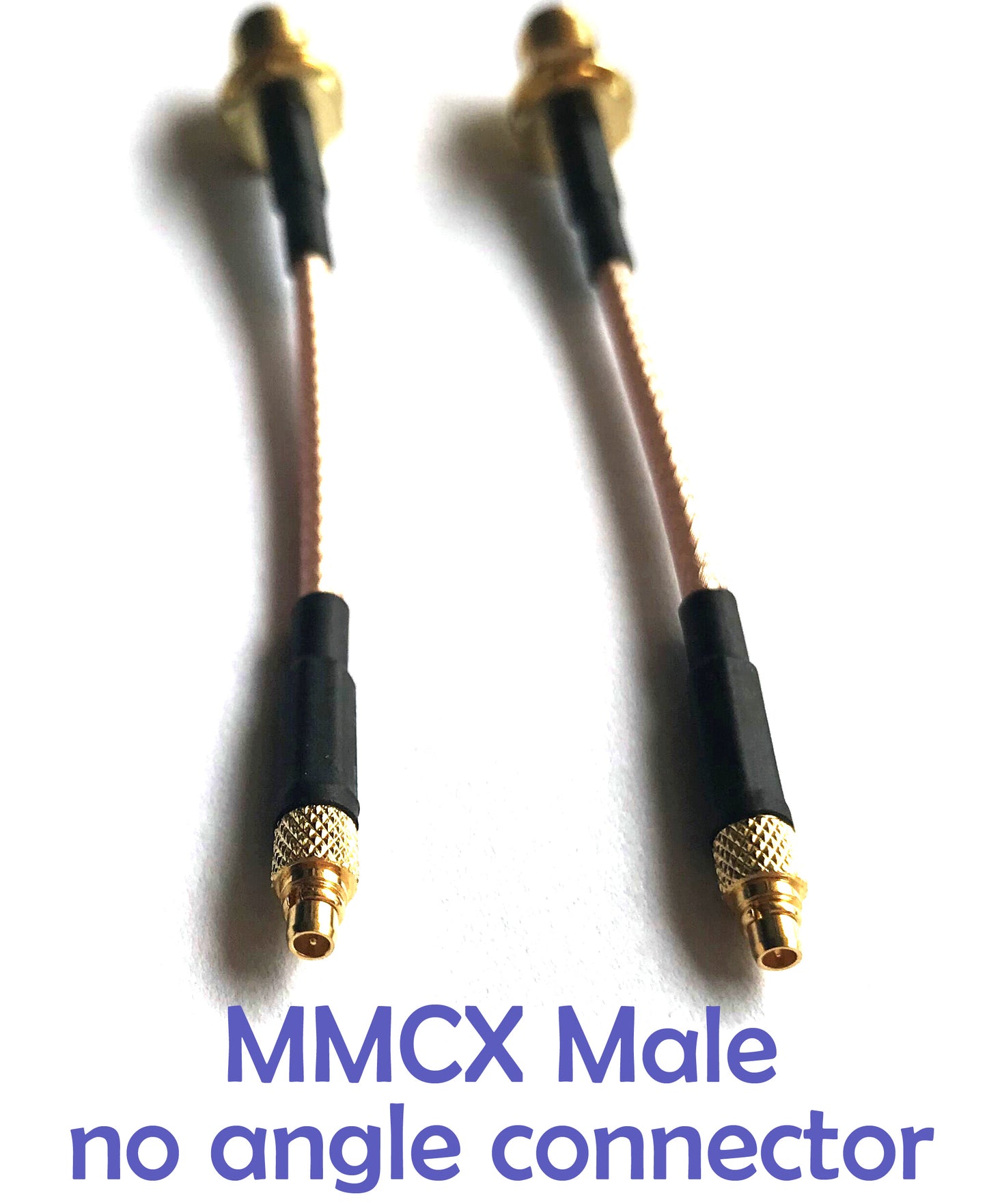 Pack of 2 RF RG316 Pigtail SMA Female Antenna Connector to Straight MMCX Male no Angle Coaxial Cable Adapter